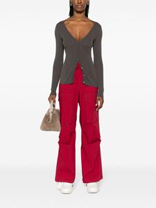 P.A.R.O.S.H. Broek met cargo zakken en geplooid detail - Rood