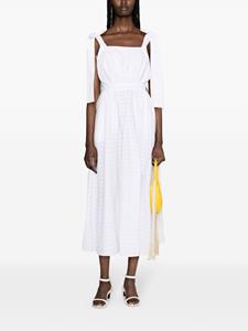 MSGM Midi-jurk met strik-detail - Wit