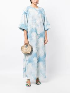 Bambah Tuniek met jacquard - Blauw