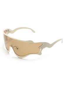 henrikvibskov Henrik Vibskov Octane zonnebril met schild montuur - Beige