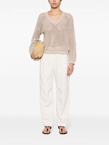 brunellocucinelli Brunello Cucinelli Jeans met toelopende pijpen - Beige