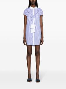 DSQUARED2 Gestreepte blousejurk - Blauw