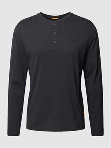 camel active Henleyshirt, mit Logostickerei