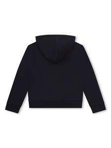 Chloé Kids Hoodie verfraaid met ringlets - Blauw