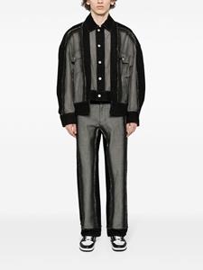 fengchenwang Feng Chen Wang Gelaagde jeans - Zwart