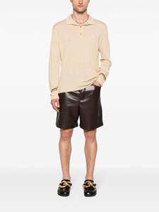 ETRO Gebreid poloshirt met borduurwerk - Beige