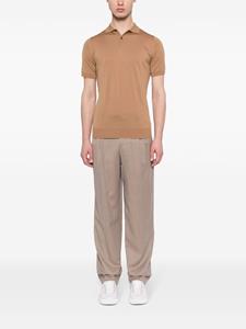 johnsmedley John Smedley Wollen poloshirt - Bruin