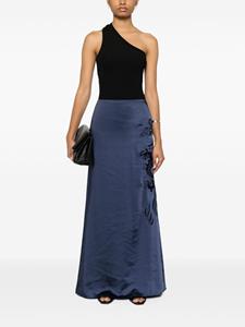 P.A.R.O.S.H. Pam maxi-rok met borduurwerk - Blauw