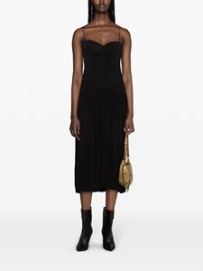 isabelmarant ISABEL MARANT Midi-jurk met ruche - Zwart