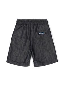 missonikids Missoni Kids Chambray shorts met logo - Blauw