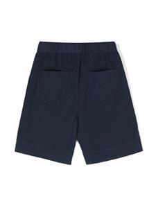 Il Gufo Bermuda shorts met trekkoord - Blauw