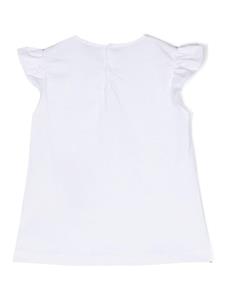 ilgufo Il Gufo Katoenen T-shirt met logoprint - Wit