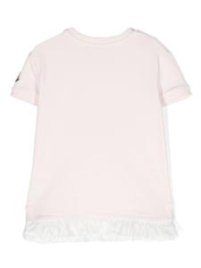 monclerenfant Moncler Enfant Jersey jurk met ruches - Roze