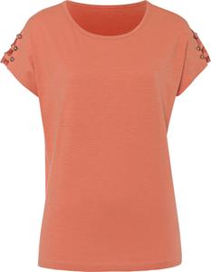 Your Look... for less! Dames Shirt met ronde hals papaya Größe