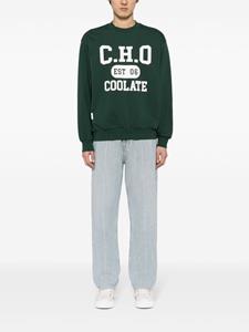 CHOCOOLATE Sweater met logoprint - Groen