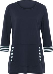 Your Look... for less! Dames Lang shirt marine/wit Größe