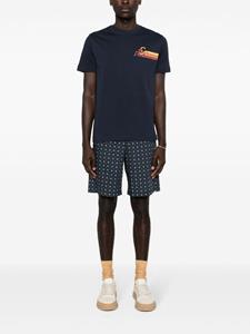 A.P.C. Viincento shorts met geometrische patroon - Blauw
