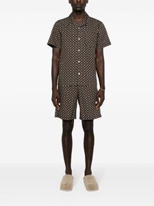 A.P.C. Viincento shorts met geometrische patroon - Zwart