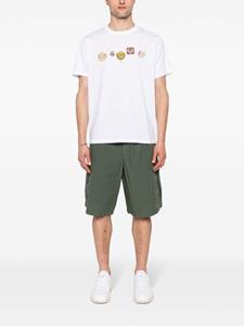 emporioarmani Emporio Armani Katoenen cargo shorts met geplooid detail - Groen