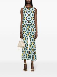 ladoublej La DoubleJ Broek met jacquard - Blauw