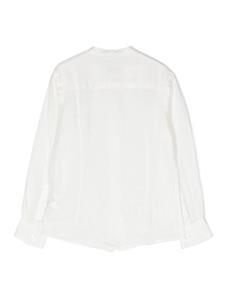 paolopecorakids Paolo Pecora Kids Shirt met bandkraag - Wit