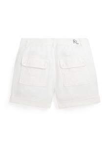 poloralphlaurenkids POLO RALPH LAUREN KIDS Geplooide linnen shorts - Wit