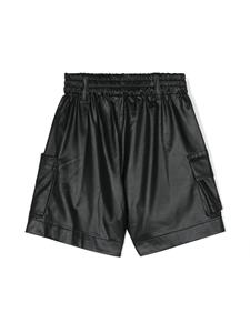 Monnalisa Shorts met logopatch - Zwart