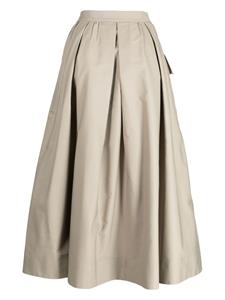 shiatzychen SHIATZY CHEN Asymmetrische midi-rok met logo - Beige