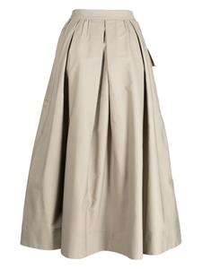 SHIATZY CHEN Asymmetrische midi-rok met logo - Beige