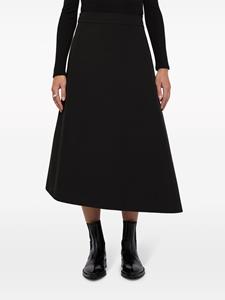 Jil Sander Asymmetrische midi-rok - Zwart