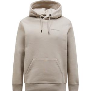 Peak Performance Original Small Logo Hood Trui Heren Avid Beige