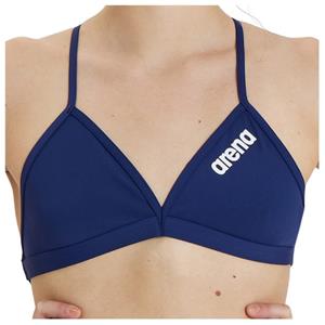 Arena - Women's Team Swim Top Tie Back Solid - Bikinitop, blauw