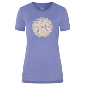 Super.Natural  Women's Salt & Rock Tee - Merinoshirt, purper