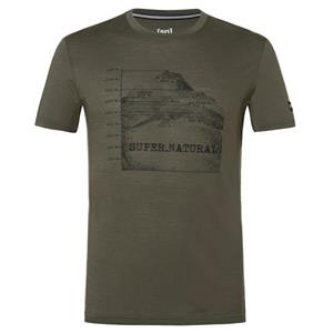 Super.Natural  7 Peaks Tee - Merinoshirt, zwart