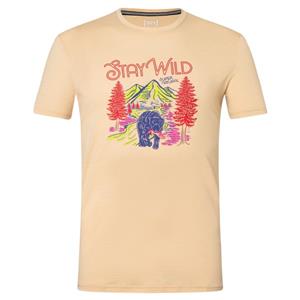 SUPER.NATURAL T-Shirt für Herren, Merino BETTER A FISH THAN ME Angel Motiv