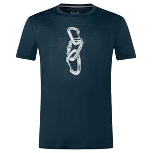 super.natural - Carabineri Tee - Merinoshirt, blauw