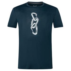 Super.Natural  Carabineri Tee - Merinoshirt, blauw