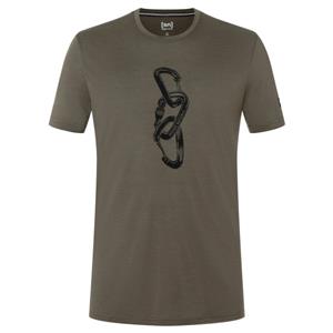 super.natural - Carabineri Tee - Merinoshirt, bruin