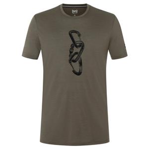 Super.Natural  Carabineri Tee - Merinoshirt, bruin