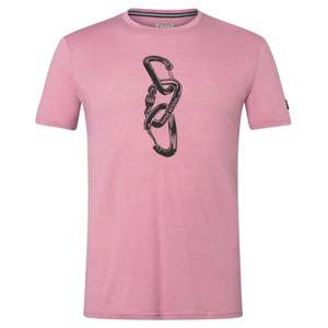 Super.Natural  Carabineri Tee - Merinoshirt, roze