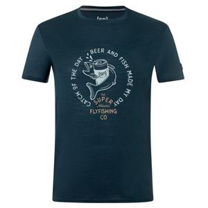 SUPER.NATURAL T-Shirt für Herren, Merino JUHOS FINEST Angel Motiv, atmungsaktiv