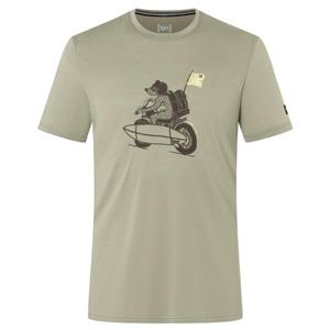 SUPER.NATURAL T-Shirt für Herren, Merino NAKED BEAR Bike Motiv, atmungsaktiv