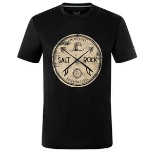 Super.Natural  Salt & Rock Tee - Merinoshirt, zwart/ semolina