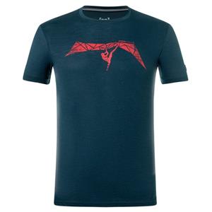 Super.Natural  Traverse Tee - Merinoshirt, blauw/ smile