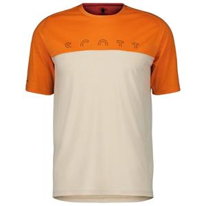 Scott  Defined Merino S/S - Merinoshirt, oranje/wit