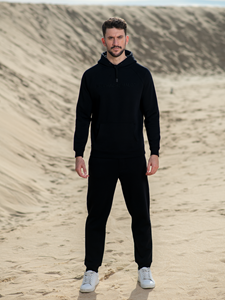 Heren  Hoodie Zwart
