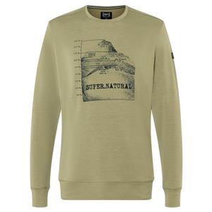 Super.Natural  7 Peaks Crew - Trui, aloe /blauw