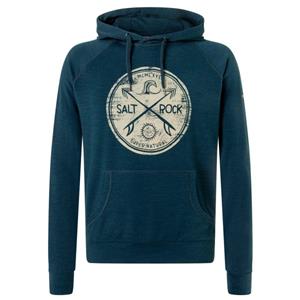 SUPER.NATURAL Hoodie für Herren, Merino SALT&ROCK Meer Motiv, mit Tasche