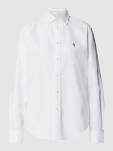 Polo Ralph Lauren Overhemdblouse met logostitching, model 'Kendal'