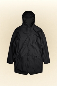 Rains Long Jacket Fietsjas - Zwart